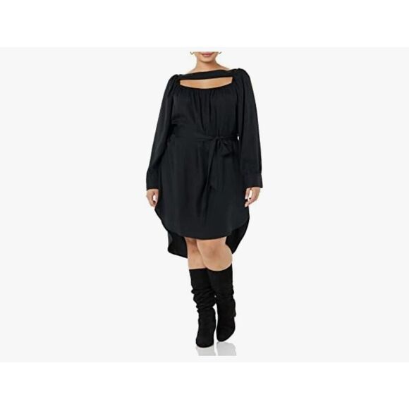 NEW TEREA Zora Women's Mini Dress with Neck Belt S - Picture 6 of 6
